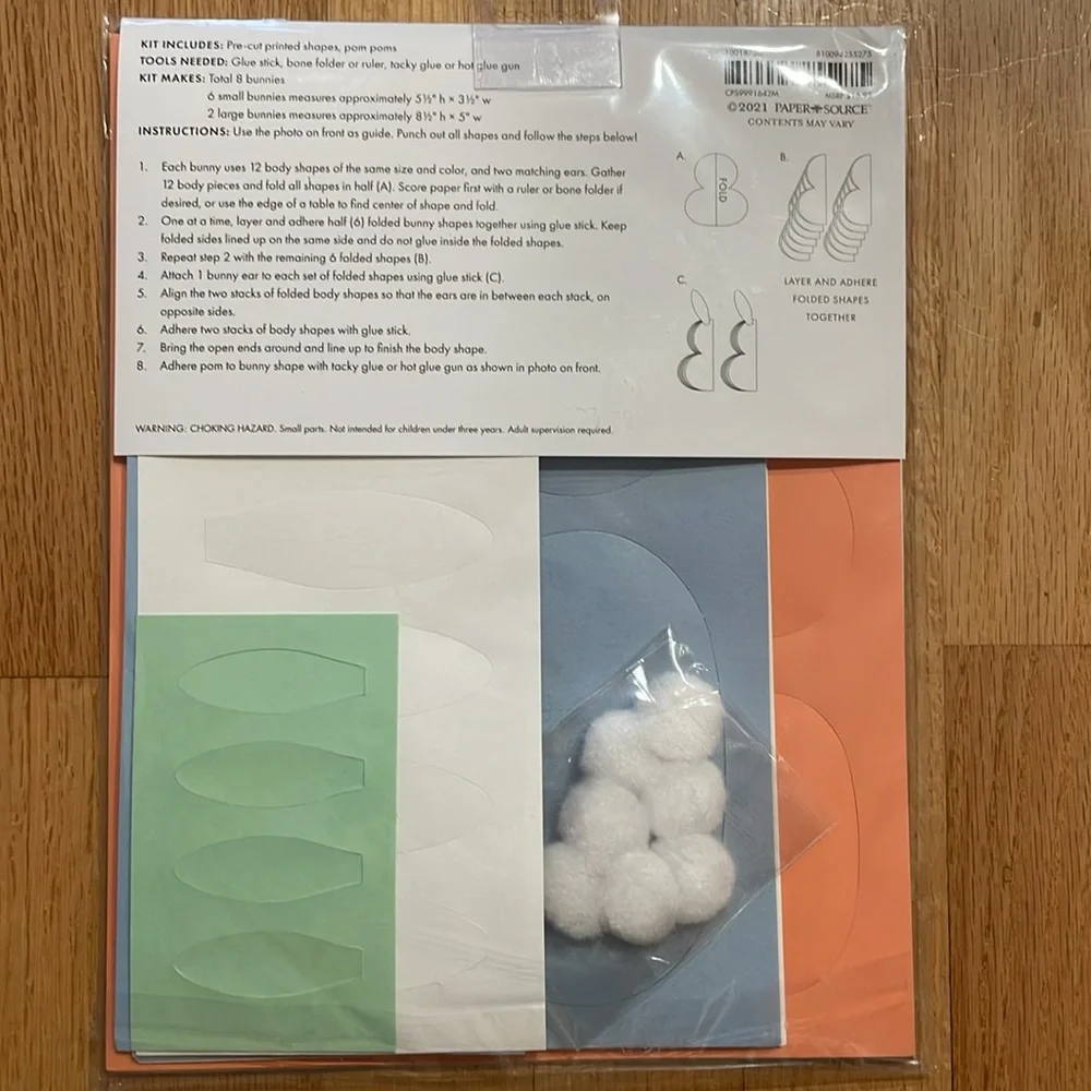 🌟 final sale - Bunny decor kit, spring theme, easter
